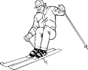 滑雪运动矢量图