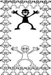 哈哈小人矢量图