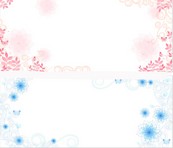 树叶花纹背景矢量图下载