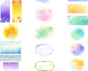 韩国可爱花纹矢量图下载