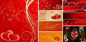 可爱心形花纹矢量图下载