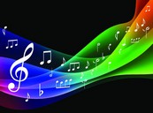 幻彩音乐背景矢量素材