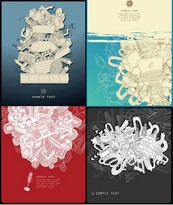 线条潮流插画矢量图下载