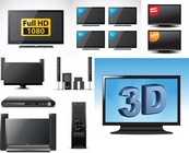 3D影院影视矢量素材