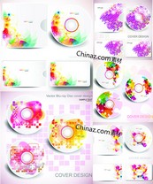 绚丽CD封面模板矢量图