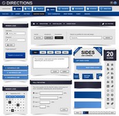 网页设计模板矢量素材下载