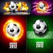 2012足球赛宣传海报矢量素材