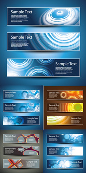 广告横幅设计矢量图下载