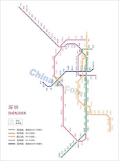 深圳地铁线路图矢量下载