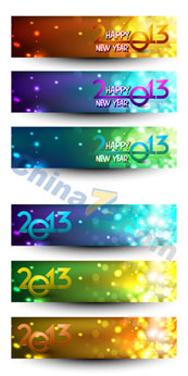 2013新年banner矢量素材