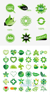 绿色环保图标矢量创意设计
