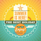 夏日海报设计矢量素材