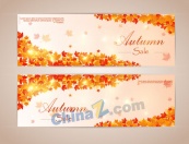 精美秋季枫叶促销banner