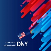 美国独立日矢量设计