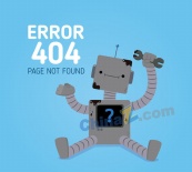 创意404错误页面维修机器人
