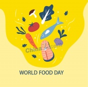 世界粮食日插画设计矢量
