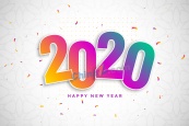 2020年数字背景矢量素材