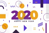 孟菲斯风格2020数字设计矢量