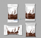 创意巧克力包装设计矢量