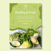 健康食品海报模板