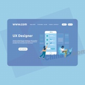 UX设计网站登录页模板