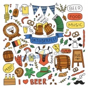 慕尼黑啤酒节涂鸦图案