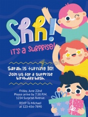 惊喜派对矢量海报模板