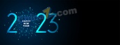 2023璀璨新年横幅模板设计