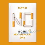 世界禁烟日公益海报设计