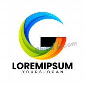多彩字母LOGO矢量设计