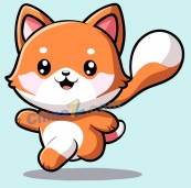 可爱小狐狸矢量插画设计