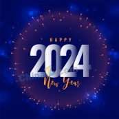 2024新年快乐矢量素材下载