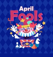 搞笑卡通小丑愚人节矢量素材