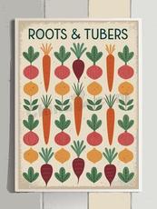 健康有机蔬菜食材海报矢量模板