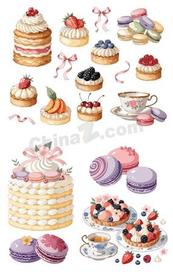 奶油甜品下午茶合集矢量素材