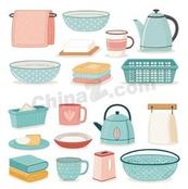 家居厨具用品合集矢量素材
