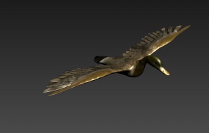 鸭子3D模型效果图