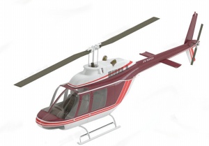 直升机3D模型效果图
