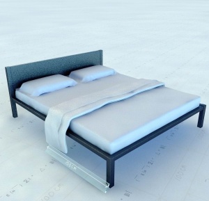 床三维模型效果图