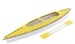 独木舟3D模型设计