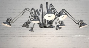 蜘蛛吊灯模型效果图