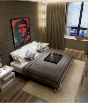 现代卧室3D模型设计