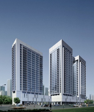 室外高层建筑模型设计