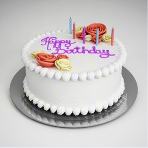 生日蛋糕3D模型设计