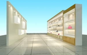 女鞋展柜模型效果图