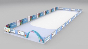溜冰场3D效果图模型