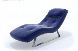 单人沙发躺椅模型