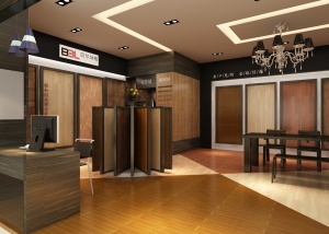 贝尔地板店铺效果图