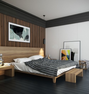 后现代卧室3D模型