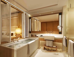 开放式浴室3D效果图